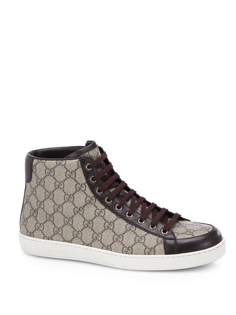 gucci high top canvas|gucci signature high top sneaker.